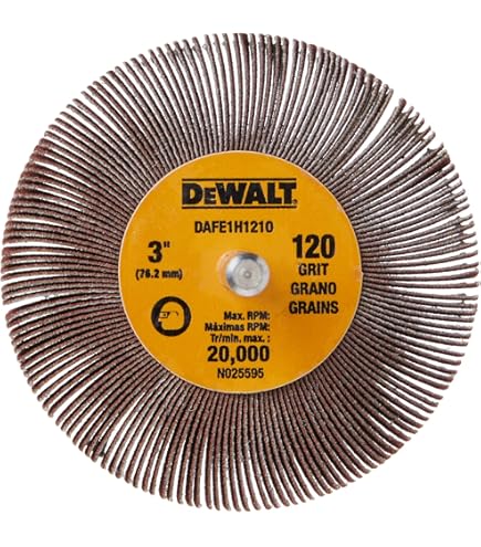 WA 3-Inch Interleaf Flap Wheel - 1/4 Shank Sander For Drill/Die Grinder - View #5