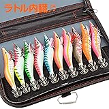 Amazon エギ イカ釣り 全身夜光 ラトル内臓 夜光浮きスッテ ボンバーフック ケース付 進化版 10本セット 2 5号 Just Run スッテ