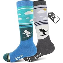 Amazon.co.jp: [RIOROO] スキー 靴下スキーソックス キッズ