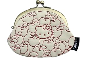 [京都はろうきてぃ工房] 3.3 がま口財布 小銭入れ 財布 日本製 京都 ハローキティ サンリオ キャラクター 赤