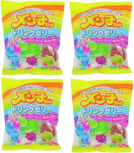 Amazon.co.jp: メン子ちゃんドリンクゼリー（90g) 6個×3袋 オリジナル