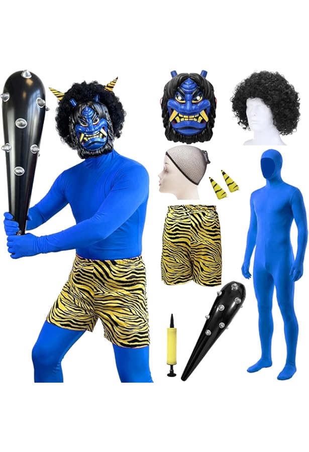 Amazon.co.jp: [GOKEI] 鬼 おに 節分 5点セット お面 鬼のパンツ