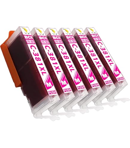 Amazon.co.jp: キャノン Canon 用 BCI-381 381XLY 381 インク イエロー