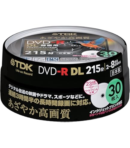 太陽誘電製 That's DVD-R DL 二層　6パック。 Amazon.co.jp: 太陽誘電製 That's DVD-R DL 片面2層 ビデオ用 CPRM対応
