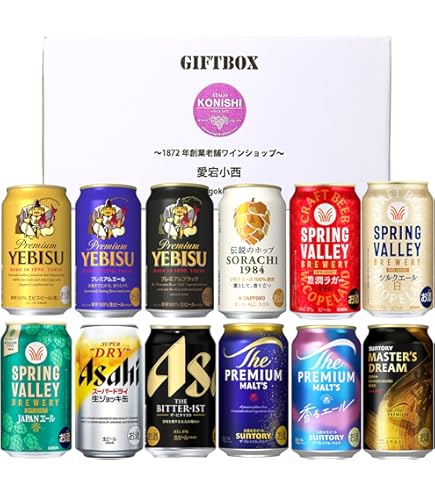 Amazon.co.jp: プレミアムモルツ・ヱビス6種アソート 350ml×24本（6種