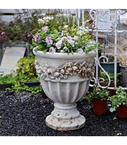 Amazon.co.jp: プランター アンティーク調 大型 おしゃれ 装飾用