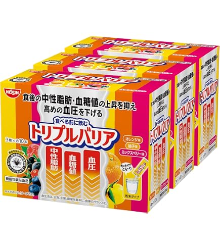 Amazon | 日清食品 トリプルバリア [ 機能性表示食品 ] 脂肪 糖 塩分
