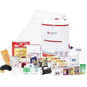 LA･PITA 防災セットラピタプレミアム (赤) 防災グッズセット 災害対策 非常用持ち出し袋【m/c】