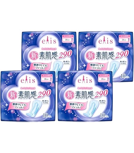Amazon | 大王製紙 エリス 新・素肌感 （多い日の夜用）羽なし 11枚