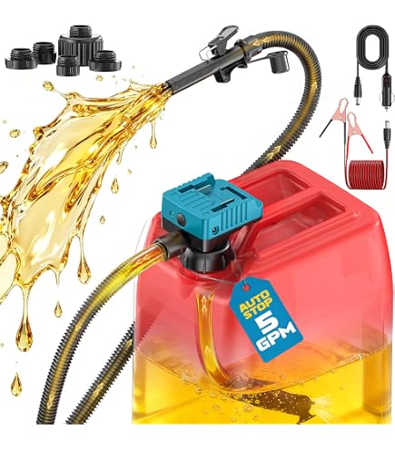 3 GPM USB Rechargeable Electric Siphon Pump – Portable Fuel Transfer For Car, Boat, RV, With 40" Hose