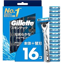 Amazon.co.jp: Gillette ジレット 髭剃り 本体 替刃 5個 カミソリ 剃刀