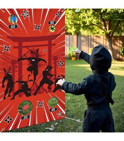Ninja-Geburtstagsdeko-Set: Alles Für Deine Karate-Party – Banner, Tischdecke, Geschirr & Luftballons Für 20 Personen