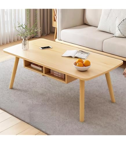 Amazon.co.jp: VECELO ローテーブル 収納付き 幅120x奥行き50x高さ42CM