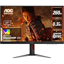 Amazon.co.jp: AOC ゲーミングモニター 27インチ, 最大260hz
