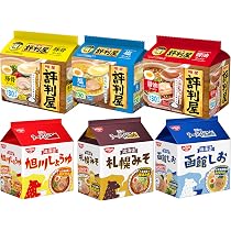 Amazon.co.jp: インスタント袋麺5食 6種類 合計30食 日清ラーメン屋