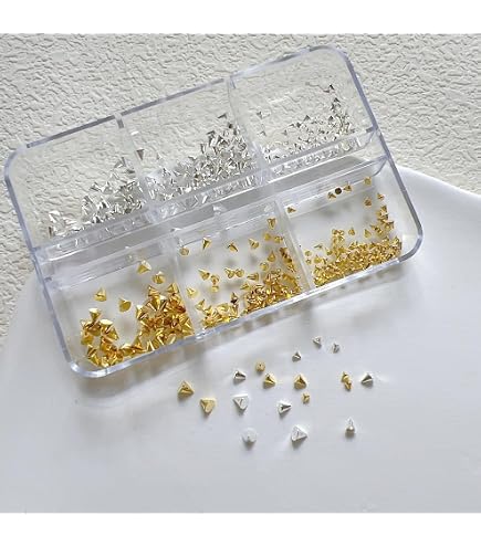 Amazon | 【jewel】トライアングル型（三角形）メタルスタッズ 3mm
