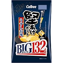 Amazon.co.jp: カルビー 堅あげポテトうすしお味BIG 132g×12袋