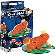 Amazon | BePuzzled、フロッグオリジナル3Dクリスタルパズル。12