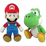 マリオ＆ヨッシー(S) ぬいぐるみ ２種セット 【座高約18cm】 スーパーマリオ ALL STAR COLLECTION