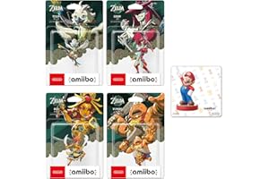 amiibo ルージュ&amiibo シド&amiibo チューリ&amiibo ユン坊【ティアーズ オブ ザ キングダム】(ゼルダの伝説シリーズ) 【Amazon.co.jp限定特典】オリジナルステッカー×4枚 同梱