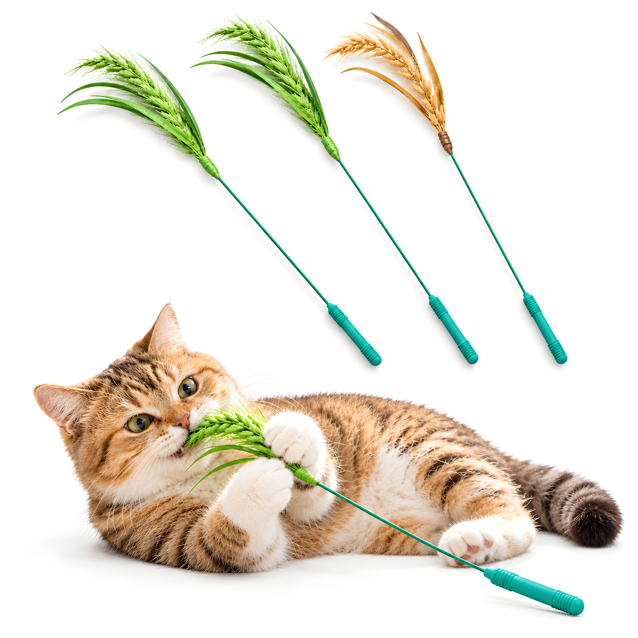 【ホルムアルデヒド検査済み】猫の下僕 猫じゃらし 猫 おもちゃ 草 エノコログサ ねこじゃらし 本物そっくりエノコログサ猫じゃらし【3本入】 | ホルムアルデヒド検査済み, 猫じゃらし, 猫おもちゃ, 草