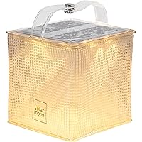 GRAND FIELD ソーラームーン ソーラーランタン LEDランタン 防水 軽量 80g 折り畳み ホワイト LED10灯 点灯時間20時間