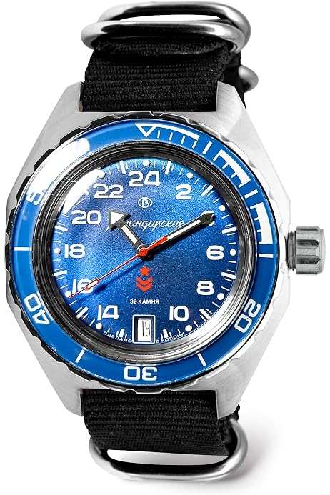 VOSTOK | Komandirskie K-65 Automatic Self-Winding Russian Military Diver  Watch | 24-hr Dial | WR 200m | Fashion | Business | Casual Men's Watches |  Model 650541, Black, Military : Amazon.com.au: Clothing, Shoes \u0026 Accessories