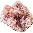KALIFANO Raw AAA+ Pink Amethyst Geode - High Energy Amatista Crystal - Natural Reiki Wicca Rock with Healing and Calming Effe