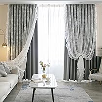 二層一体カーテン　刺繍　可愛い　ホワイト　アジャスター用 二層一体カーテン刺繍可愛いホワイトアジャスター用