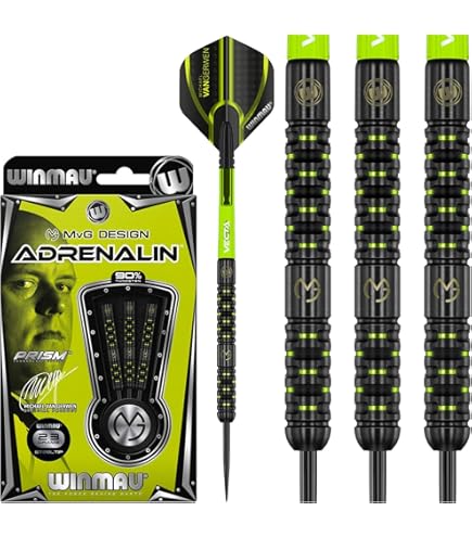 Amazon | WINMAU Michael van Gerwen MvG Adrenalin Tungsten Softip