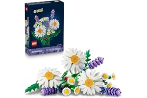 LEGO Botanicals Daisies 11508 Flower Decor Building Set for Kids Aged 9 and Over - Floral Toy Idea for Girls and Boys on Birthdays - Desk Decor with Daisies, Lavender and a Ladybird