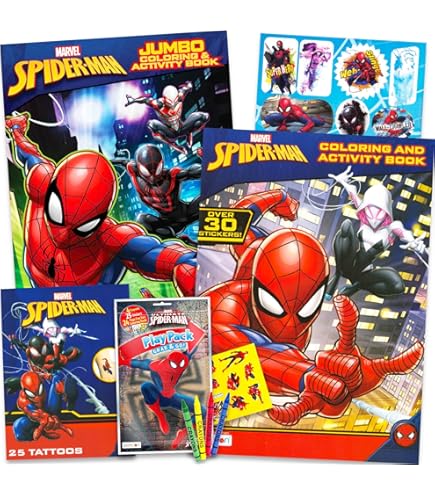 Amazon.co.jp: Marvel スパイダーマン 巨大な塗り絵&アクティビティ