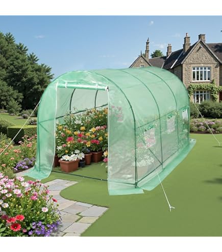 Amazon | OSJ ビニール温室 大型 カバー付き 200*236*336CM 左右2段