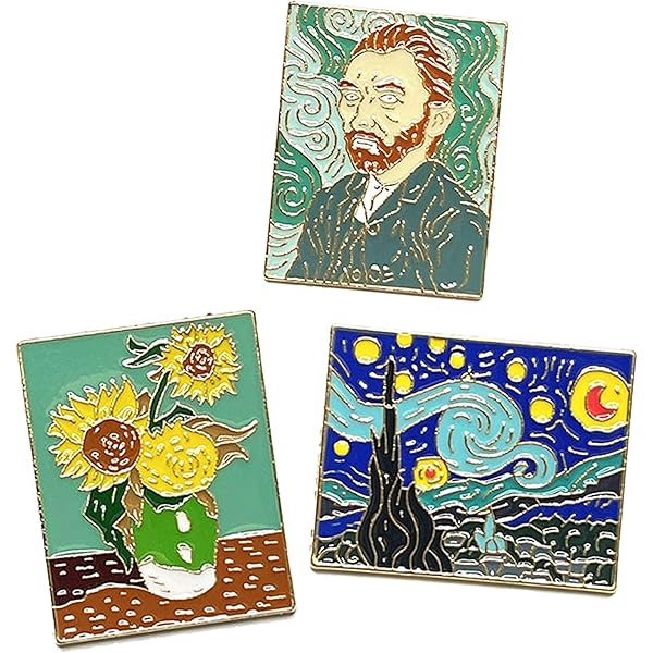 Amazon.co.jp: ゴッホ 自画像 ピンバッジ ピンズ 絵画モチーフ