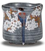 Amazon | 九谷焼 蓋付 湯呑み 5客セット 花詰 | 和座の蔵 | 湯呑み