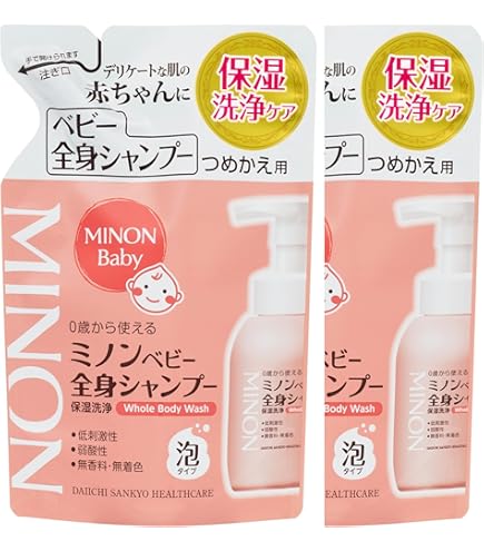 Amazon.co.jp: MINON(ミノン) ベビー全身シャンプー 泡タイプ 350mL