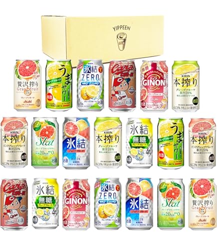 Amazon.co.jp: キリン 氷結 350ml缶 アソート 12種類×各2本 計24本（1