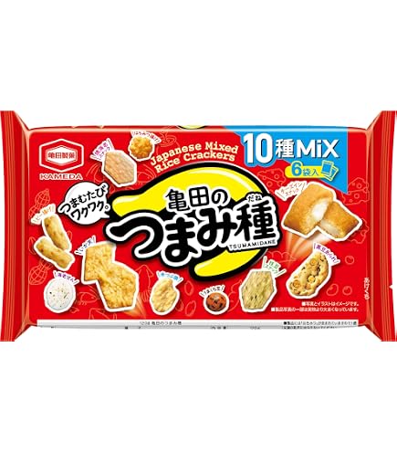 Amazon | 亀田の つまみ種10種Mix 120g×2個 | ノーブランド品