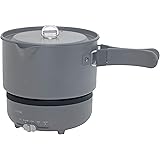 [山善] クッキング ポット & プレート お料理 ケトル ひとり暮らし用 acorde (温度調節機能/丸洗い可能/保温機能) チャコールグレー GGC-W600(CG)