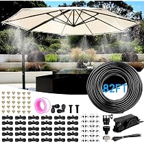 Chicken Coop Misting System 26ft With 8 Brass Nozzles | Cooling System For Poultry & Gardens