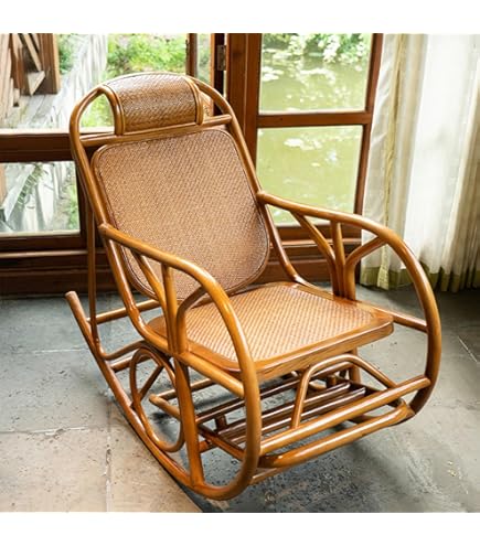天然籐 ラタンチェア 3段リクライニングチェア リラックスチェア