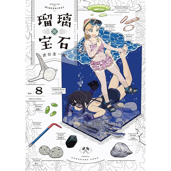 Amazon.co.jp: 瑠璃の宝石 公式図鑑 鉱物生活のススメ (ハルタ