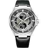 [Citizen] 腕時計 アテッサ エコ・ドライブ リングソーラー ACT Line トリプルカレンダー ムーンフェイズ BU0060-09H メンズ シルバー ブラック