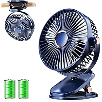 Amazon | iNeibo 卓上扇風機 クリップ 小型 USB扇風機 【4000mAh大容量