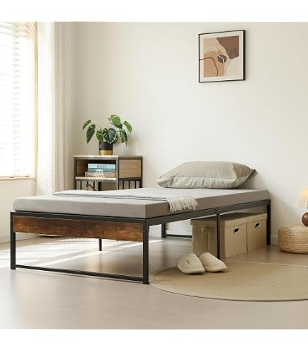 Amazon｜ベッドフレーム シングル 耐荷重350kg メタル シングルベッド