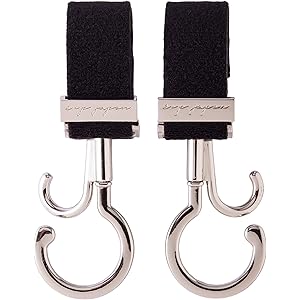 e.x.p.japon(イーエクスピージャポン) ベビーカーフック シルバーST 360度回転 ダブルフック 耐荷重約6…