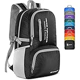 ZOMAKE Folding Backpack - 35L Lightweight Foldable Backpacks Packable Hiking Daypack Water Resistant for Traveling Camping Cy