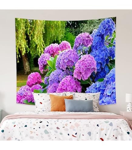 Amazon.co.jp: next.design タペストリー 朝顔 あさがお 夏 ピンク 紫
