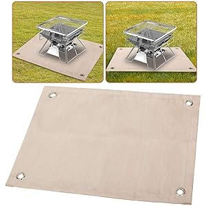 耐火 防炎 スパッタシート 瞬間耐火温度1500度 たき火台 キャンプ ストーブシート 溶接 薪ストーブ用 アウトドア…