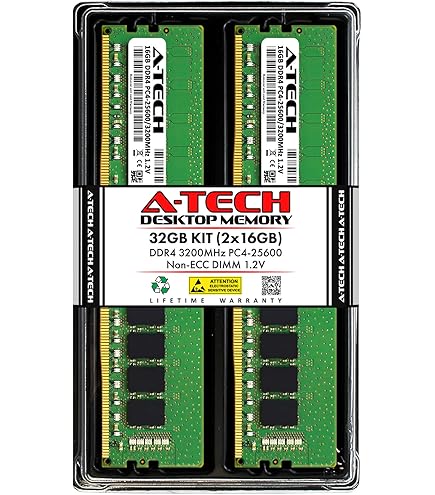 デスクトップ用メモリ PC4-3200AA 16GB✕2枚(32GB) Amazon.co.jp: A